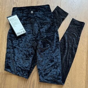 Lululemon Wunder Lounge High Rise Velvet Tight 28' - NWT - Black - Size 2